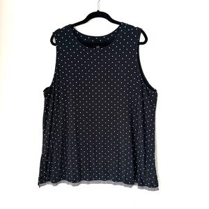 J Jill Wearever Polka Dot Layering Tunic Tank